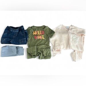 Cat & Jack, Carters & Garanimals (Bundle of 4) Girls 18M Onesies & Pants set